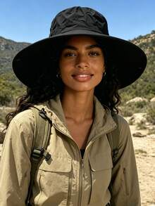 1pc Unisex Cowboy Hat, Versatile Bucket Hat, Foldable For Spring/Summer Outdoor Activities, Sun Protection, Hiking, Quick-Dry Sun Hat - Cowboy Hat - View 7