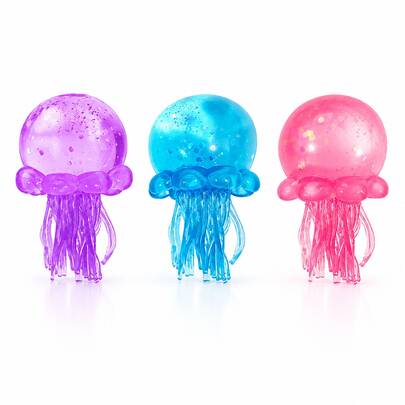 1 quả bóng bóp sứa kim tuyến, đàn hồi chậm, mềm mại giảm căng thẳng, trang trí bàn làm việc, quà tặng độc đáo cho tiệc người lớn