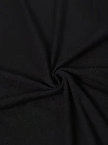 Red Strawberry Ice Cream Pattern Comfortable Fabric Short Sleeve - Black - View 3