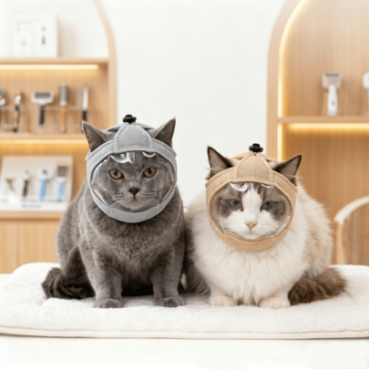 Transparent Cat Head Cover That Doesn't Block Vision, Breathable Cat Face Mask, Anti-Lick Anti-Scratch Comfortable Mask, Pet Supplies