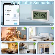Termómetro y higrómetro inteligente WiFi, adecuado para el hogar inteligente, compatible con Tuya SmartLife y Alexa - Ver 9