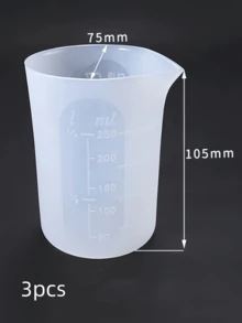 5pcs Silicone Liquid Measuring Cups, Multi-Functional Baking & Cooking Measurement Cups, Essential Kitchen Tools For Resin Crafting - Multicolor - View 16
