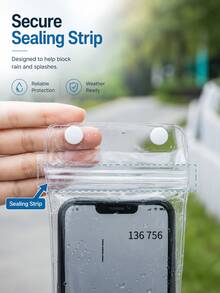 防水手機收納袋，附充電孔，透明觸控螢幕手機防水袋，通用 Android，適用單車、摩托車、電動單車手機包，防雨防塵防雪保護套，適合騎行、通勤、徒步、露營、釣魚、戶外旅行 - A - 查看 8