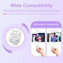 Multifunctional Wireless Remote Control, Compatible With Smartphone, Tablet, Camera Shutter, 30mAh Rechargeable - Multicolor J6 - View 5