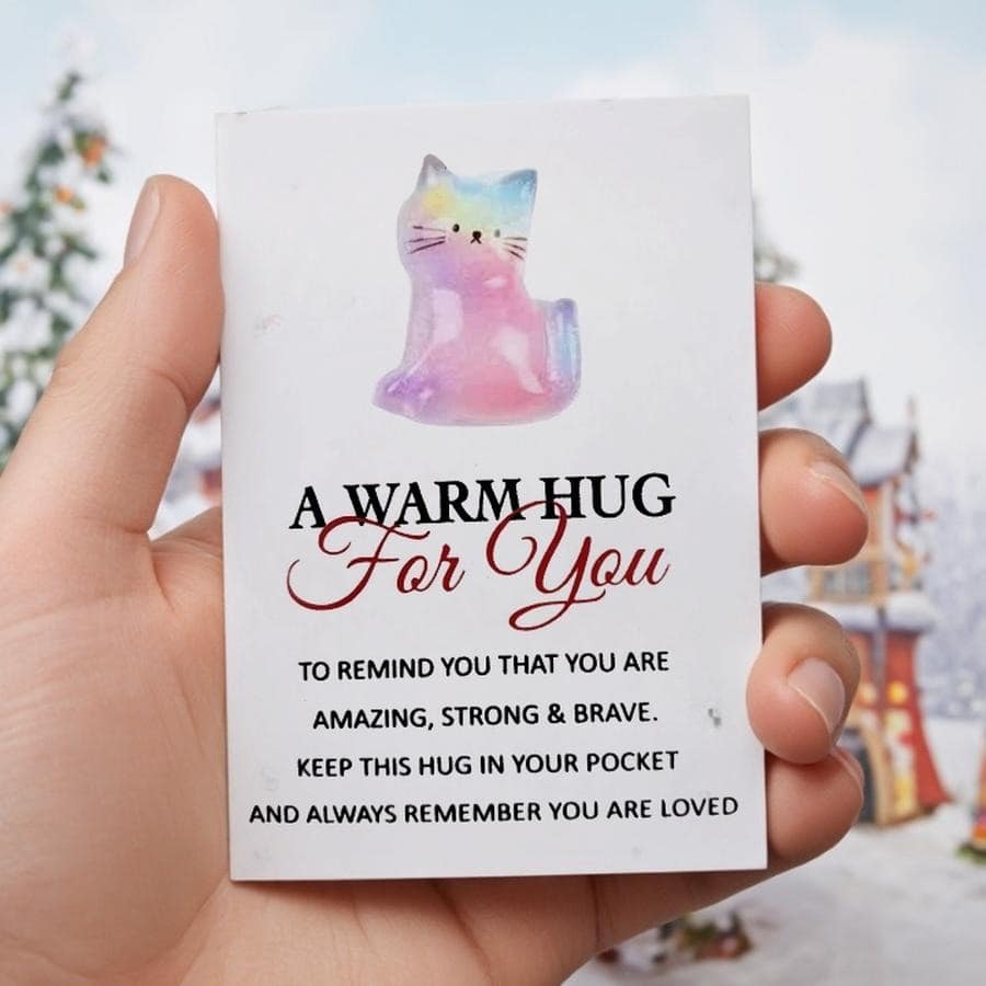 [Heart Encouragement] Thẻ ôm mèo bỏ túi | 1/5/10 cái | Quà tặng Valentine, thẻ khích lệ, quà gặp mặt cho gia đình, người thân và bạn bè và các dịp đặc biệt, gói tiệc