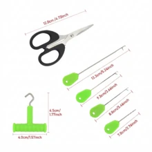 1 Set Perlengkapan Pancing Ikan Mas Stainless Steel, Kail Pancing Air Tawar - MultiWarna - View 9