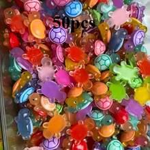 26pcs/50pcs/100pcs Mixed Color Turtle Glow-In-The-Dark Lights | Mini Turtle Decorations, Suitable For Easter, Birthday, Ocean Party, Holiday Decor, Dreamy Theme, Random Color, Resin Material - Multicolor - View 14