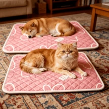Extra Large Cooling Dog/Cat Bed, Breathable And Moisture-Wicking, Washable Non-Slip Bottom Design To Ensure Pets Enjoy Coolness And Comfort In Summer. Offered In 5 Sizes Suitable For Small, Medium And Large Dogs/Cats, Applicable For All Seasons, And Durable, A Globally Best-Selling Cooling Pet Product For Summer, Spring, Autumn And Winter To Keep Cool And Warm. - Multicolor - View 8
