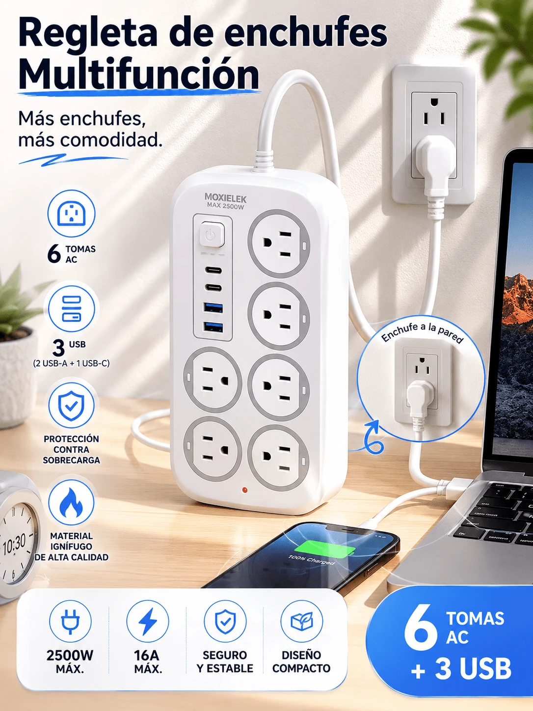 ONEEKA Cell Phone Portable Power Banks - White - View 1