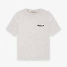 Essentials SS22-05 Women's 2 Piece Outfits Runs 1 Size Large,Casual Letter Print T-Shirt & Drawstring Shorts Set, Comfort Breathable For Gym Streetwear Daily - 淺燕麥/set - 查看 2
