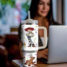 Disney 40oz Tumbler With Handle And Straw, Woody & Buzz Lightyear Stainless Steel Insulated Travel Mug, Cute Reusable Water Cup For Hot/Cold Drinks, Magic Vacation Gift - câu chuyện - Xem 4