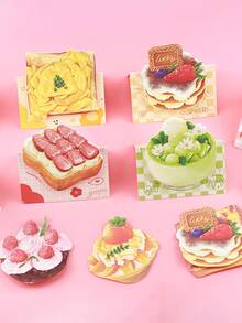 Bread And Toast Shaped Sticky Notes, High Cost-Performance Suitable For Students, Adhesive, Personalized Creative Reusable - Multicolor - View 7