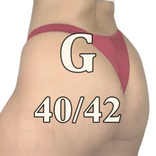 Set Of 10 Bikini Panties, Double String Thong With Straps, Premium Microfiber, Women's Lingerie, 100% Cotton Lining, 3, 5 Or 10 Pieces. - 5件套裝組合裝 - 查看 13