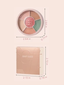 beauty glazed Bảng che khuyết điểm 6 màu, che quầng thâm, vết mụn, đốm và tạo khối khuôn mặt - #02 - Xem 11