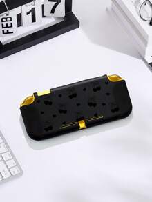 1pc Black Heart & Cherry Pattern Protective Case For Nintendo Switch 2 (2025), Game Console Accessories, Compatible With Switch 2/Switch OLED/Switch NS, Protect Your Device, Best Gift For Switch Players - Multicolor - View 3