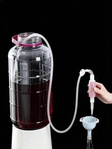 1件裝葡萄酒抽吸器，衛生過濾頭可過濾雜質，附水止夾，包裝更安心，小巧便攜，可用於抽油與倒酒，可重複使用，居家清潔好幫手，乾淨俐落 - 查看 5