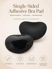 1 Pair Self-Adhesive Women's Bikini Breast Pads, Suitable For Lingerie, Swimwear Or Bikini. Ideal For Women With Larger Breasts, These Pads Are Thickened And Invisible. Suitable For Swimwear, Bikini And Push-Up Lingerie. Also Includes Regular Lingerie Breast Pads And Bra Cup Pads. - Multicolor - View 7