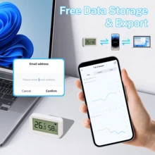 Termómetro y higrómetro inteligente WiFi, adecuado para el hogar inteligente, compatible con Tuya SmartLife y Alexa - Ver 5