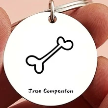 Durable Pet Tag Collar Accessory, Sturdy Stainless Steel Pendant, Thick And Durable Material, Suitable For Outdoor Use, Stable And Reliable, Easy For Quick Identification Of Domestic Cats And Dogs - Multicolor - View 5