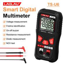 Multifunctional Digital Multimeter, Portable Design With Voltage, Capacitance, Resistance Measurement, Live Wire Identification, Continuity And Diode Test, Non-Contact Voltage Detection, Multi-Function Tester With Data Hold And Backlight, Suitable For Industrial And Household Use - 彩色 - 查看 12