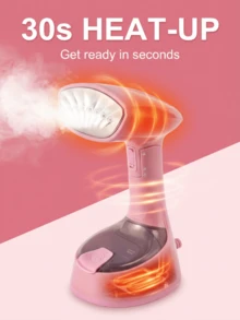 SOKANY Foldable Handheld Garment Steamer, Powerful Portable Clothing Steam Iron, 30s Rapid Heating, 120ml Leak-Proof Water Tank, Mini Travel Steam Iron, Suitable For Home And Travel, One-Button Continuous Steam Output - Pink - View 8