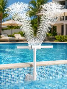 1set--Nozzle (Main Product) + Adapter (Accessory) Pool Fountain,Pool Sprinkler Fountain,Pool Fountain For Above And In-Ground Pools, Swimming Pool Water Fountain - A - View 4