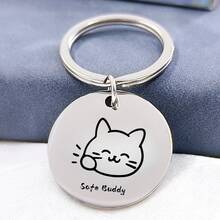 Mặt dây chuyền thẻ nhận dạng thú cưng bằng thép không gỉ, phụ kiện thú cưng bền bỉ, phổ biến, dễ dàng kết hợp với vòng cổ thú cưng, thiết kế thời trang phù hợp cho mèo và chó. - Nhiều màu - Xem 1