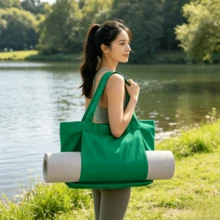 Women's Fashion Backpack Sports Casual Can Be Placed Next To The Yoga Mat, Easy To Take, Free Hands Can Be Used In A Variety Of Occasions - 綠色 - 查看 2