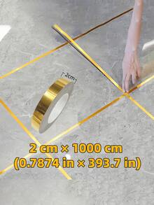 1 Roll Self-Adhesive Gold Tape, Peelable Gold Sticker For Decorating Bathroom, Kitchen, Walls, Ceilings, Floors, Cabinet Edges. Wall Decor, Home Decor, Wall Sticker - Multicolor - View 10