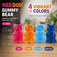 Đồ chơi dẻo hình gấu Schylling NeeDoh, đồ chơi bóp mềm trong suốt kiểu retro Kawaii, đồ chơi giảm căng thẳng mềm mại cho trẻ em và người lớn, phần thưởng trong lớp học, quà tặng tiệc tùng, quà sinh nhật mùa hè. - Nhiều màu - Xem 1