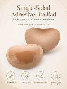 1 Pair Self-Adhesive Women's Bikini Breast Pads, Suitable For Lingerie, Swimwear Or Bikini. Ideal For Women With Larger Breasts, These Pads Are Thickened And Invisible. Suitable For Swimwear, Bikini And Push-Up Lingerie. Also Includes Regular Lingerie Breast Pads And Bra Cup Pads. - Multicolor - View 2