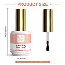 LIMEGIRL 6 Colors Rubber Base Gel Nail Polish, 15ml UV/LED Soak-Off Gel Base, Self-Leveling Strengthening Gel, Long-Lasting Manicure, Nude Tones, Suitable For Salon And Home Use - Multicolor - View 7