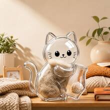1pc Magnetic Cat Hair & Whisker Fridge Magnet, Transparent Pet Hair Collector Display, Cute Pet Memorabilia, Suitable For Hair Collection Display, Gift, Pet Store (Magnetic Part Needs Manual Installation) - Multicolor - View 8