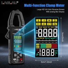 L.A.OL.A.U 1pc L.AOL.AU TS26D/TS26A New Digital Clamp Multimeter - Rechargeable Auto-Ranging Multimeter With LCD Display, Measures Voltage, Current, Resistance, Capacitance, Temperature, Suitable For Laboratory, Factory And Home - Multicolor - View 5