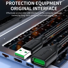 VegGieg USB Extension Cable, Male To Female, High Speed Transfer, 1.5-10M Options, Compatible With Computer, USB Drive, Printer, Keyboard, Mouse, Anti-Oxidation & Wear-Resistant Long Data Cable - View 4