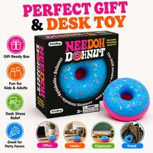 Đồ chơi giảm căng thẳng Schylling NeeDoh DOHNUTS Retro Teddy Ball | Họa tiết xoáy nhuộm màu phong cách Hippie cổ điển | Đồ chơi bằng thạch trong suốt | Phần thưởng cho lớp học mùa hè và lễ tốt nghiệp - Nhiều màu - Xem 5