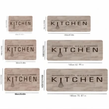 1pc Khaki Kitchen Decor Silica Gel Floor Mat, Modern Minimalist Luxury, Indoor Doormat, Bathroom Mat, Kitchen Mat, Absorbent Quick-Dry, Room Decor, Anti-Slip Durable, Trimmable, Easy Clean, Washable, Home Decor, Floor Protection - Khaki - View 7
