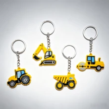 16pcs Construction Vehicle Keychain Set, Random Colors And Styles ...