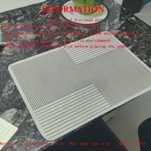 1 pieza Felpudo de cocina de estilo sencillo, Antideslizante, resistente al calor, portavajillas de mesa, portavajillas de fiestas, apto para decoración de cocina en casa y bar de café - Albaricoque - Ver 14