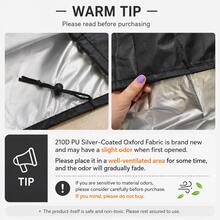 1pc Black 210D Oxford Fabric Printer Dust Cover, With Adjustable Drawstring, Protective Cover Suitable For Home And Office Printers And Copiers - Black - View 5