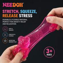 Đồ chơi dẻo hình gấu Schylling NeeDoh, đồ chơi bóp mềm trong suốt kiểu retro Kawaii, đồ chơi giảm căng thẳng mềm mại cho trẻ em và người lớn, phần thưởng trong lớp học, quà tặng tiệc tùng, quà sinh nhật mùa hè. - Nhiều màu - Xem 3