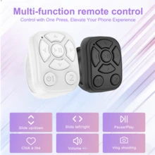 Multifunctional Wireless Remote Control, Compatible With Smartphone, Tablet, Camera Shutter, 30mAh Rechargeable - Multicolor J6 - View 6