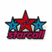 AFS Starcall Star Brooch, Y2K Aesthetic Enamel Pin, Lapel Pin For Daily Outfits - Red, Blue, and Black - View 7