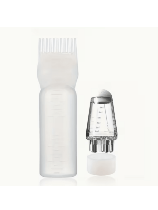 2pcs Hair Dye Tool Set - 6.09Oz Hair Dye Applicator Bottle And 1ml Diluted Hair Dye Brush, Salon Hair Coloring Tools