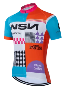 New Men's Short Sleeve Cycling Jersey, Breathable And Comfortable Outdoor Sports Top For Spring/Summer, Suitable For Road Bike, Mountain Bike, Cycling, Off-Road, Motorcycle Touring, And Training - Universal Version - Blue and White - View 12