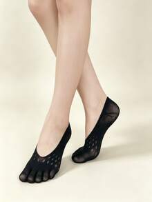 1/5 Pairs Summer Thin Starry Sky Invisible Five-Finger Boat Socks (Socks Not Included) - Multicolor - View 1
