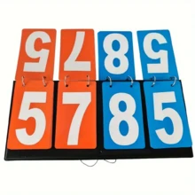 1pc Multi-Digit Multi-Function Scoreboard, Table Tennis Scoreboard, Basketball Scoreboard, Portable Durable And Referee Scoreboard, Suitable For Referees, Coaches, Games, Sports, Basketball Accessories, Soccer Accessories - Multicolor - View 4