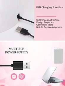 54W UV LED Nail Light LKE, UV Nail Dryer USB Portable For Gel Nails With Auto Sensor And 3 Timer Settings, Professional Gel Polish Nail Art Tools, Ideal Graduation Gift - 粉色 - 查看 10