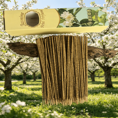 Handmade Jasmine Incense Sticks: Artisanal Handcrafted Jasmine Incense, Sweet Jasmine Handmade Fragrance, Jasmine Handrolled Incense For Home