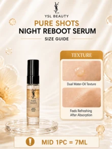 Tinh chất dưỡng da ban đêm YSL Pure Shots Night Reboot Serum, 30ml (dung tích lớn) / 7ml (dung tích du lịch) / 10 chai mini 1ml, kết cấu dầu-nước kép, thấm nhanh, ổn định và tái tạo da, làm sáng và tăng cường độ rạng rỡ, dưỡng ẩm sâu, phục hồi hàng rào bảo vệ da, cải thiện tình trạng da xỉn màu, kết cấu nhẹ không nhờn rít, phù hợp với mọi loại da, đặc biệt là da xỉn màu, nhạy cảm và hỗn hợp. Sử dụng ban đêm và hàng ngày, quà tặng ngày lễ Giáng sinh, Valentine. - Tinh chất dưỡng da ban đêm YSL Saint Laurent Night Queen - Xem 14